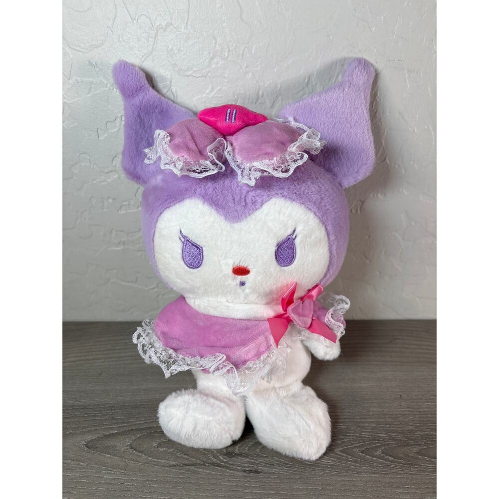 Hello Kitty Sanrio & Friends Purple Pink Kuromi 9” Plush 12” including ears